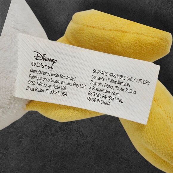 Disney Donald Duck Plush Corduroy Hat Shirt Red Bow Tie 10 Inch Stuffed Toy - Picture 5 of 7